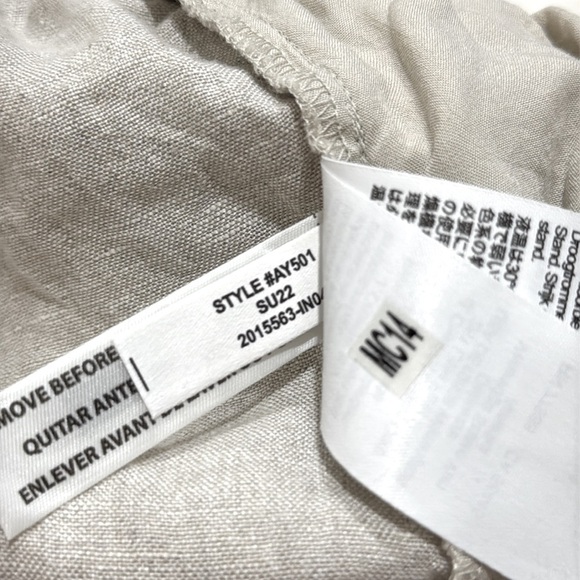 J Crew Wide Leg Seaside Pant In Linen AY501 sz XL - Picture 8 of 8